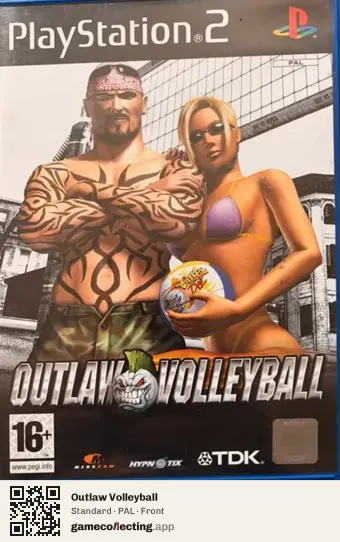 Outlaw Volleyball PlayStation 2, PAL box front