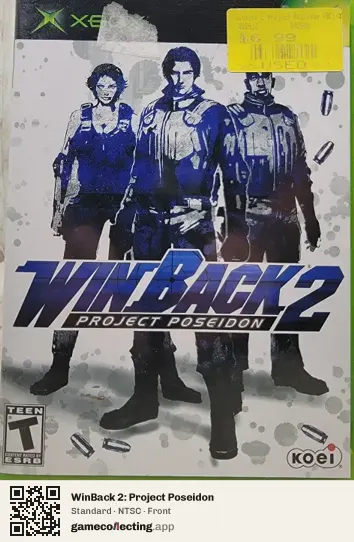 WinBack 2: Project Poseidon Xbox, NTSC box front