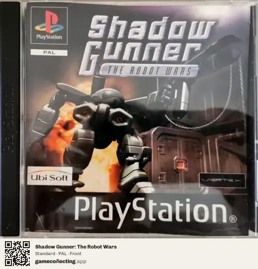 Shadow Gunner: The Robot Wars PlayStation, PAL box front