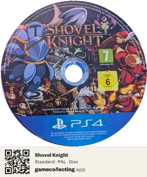 Shovel Knight PlayStation 4, PAL disc