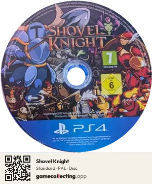 Shovel Knight PlayStation 4, PAL disc