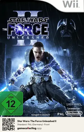 Star Wars: The Force Unleashed II Nintendo Wii, Germany box front