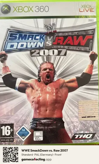 WWE SmackDown vs. Raw 2007 Xbox 360, Germany box front