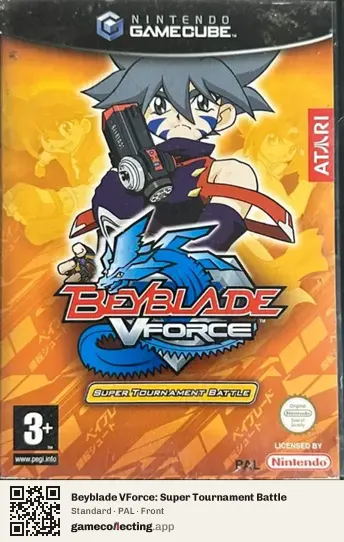 Beyblade VForce: Super Tournament Battle Nintendo GameCube, PAL box front