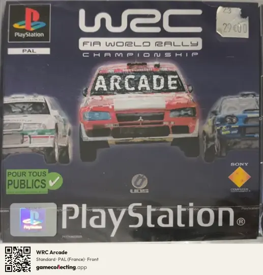 WRC Arcade PlayStation, France box front