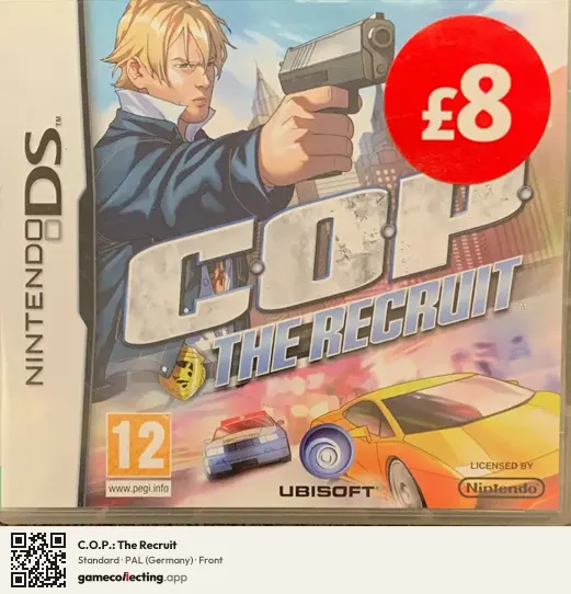 C.O.P.: The Recruit Nintendo DS, Germany box front