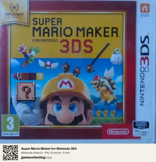 Super Mario Maker for Nintendo 3DS Nintendo 3DS, France box front