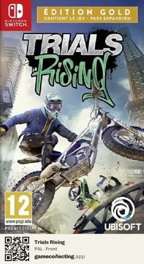 Trials Rising Nintendo Switch, PAL box front