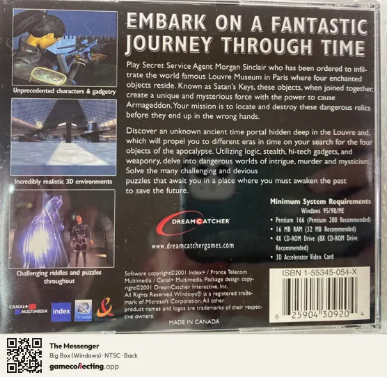 The Messenger Computer, NTSC box back