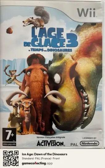Ice Age: Dawn of the Dinosaurs Nintendo Wii, France box front