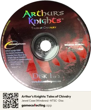 Arthur's Knights: Tales of Chivalry Computer, NTSC disc