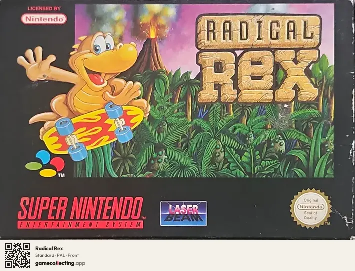 Radical Rex Super Nintendo Entertainment System, PAL box front