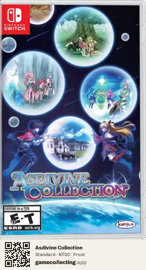 Asdivine Collection Nintendo Switch, NTSC box front