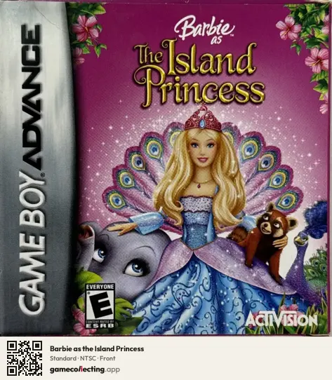 Barbie as the Island Princess Game Boy Advance, NTSC box front