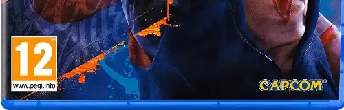 Street Fighter 6, the PEGI square on its front