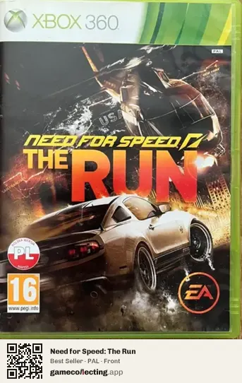 Need for Speed: The Run Xbox 360, PAL box front