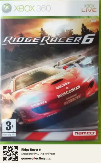 Ridge Racer 6 Xbox 360, Italy box front