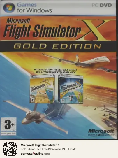 Microsoft Flight Simulator X Computer, PAL box front