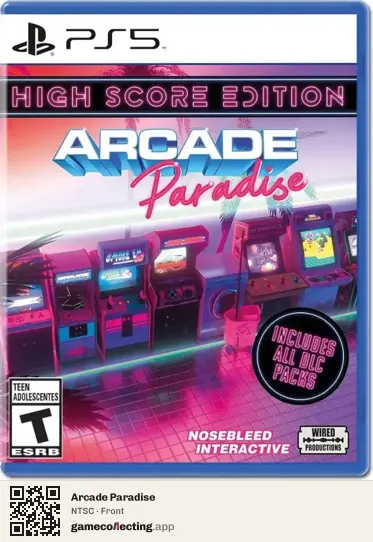 Arcade Paradise PlayStation 5, NTSC box front