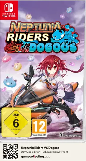 Neptunia Riders VS Dogoos Nintendo Switch, Germany box front