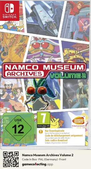 Namco Museum Archives Volume 2 Nintendo Switch, Germany box front