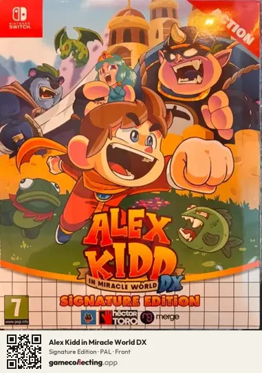 Alex Kidd in Miracle World DX Nintendo Switch, PAL box front