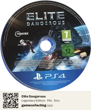 Elite Dangerous PlayStation 4, PAL disc