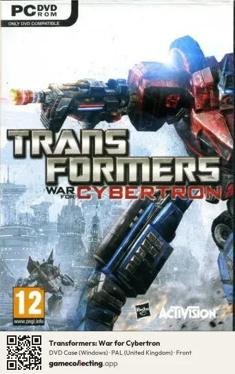 Transformers: War for Cybertron Computer, United Kingdom box front