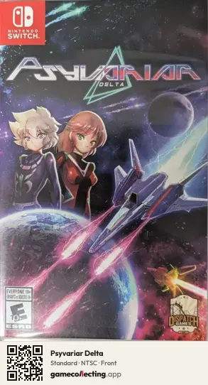 Psyvariar Delta Nintendo Switch, NTSC box front