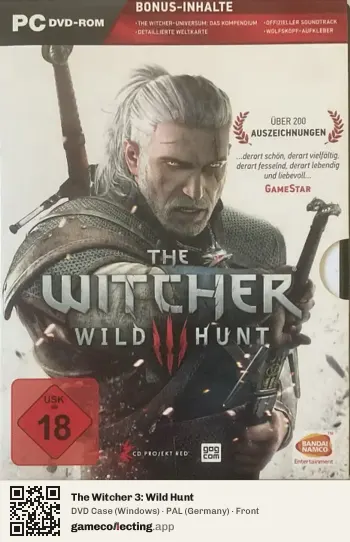 The Witcher 3: Wild Hunt Computer, Germany box front