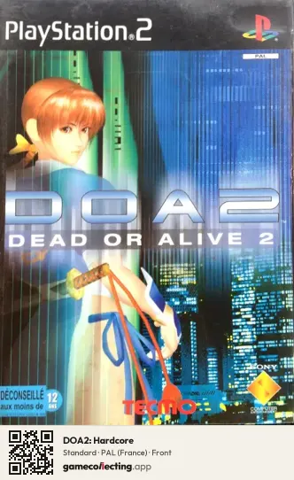 DOA2: Hardcore PlayStation 2, France box front