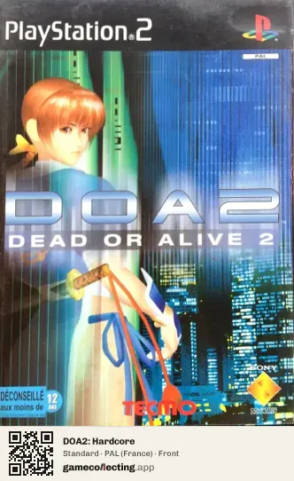 DOA2: Hardcore PlayStation 2, France box front