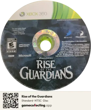 Rise of the Guardians Xbox 360, NTSC disc