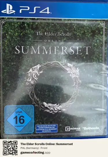 The Elder Scrolls Online: Summerset PlayStation 4, Germany box front