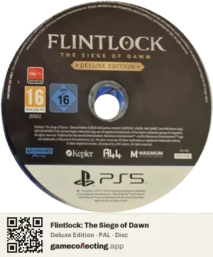 Flintlock: The Siege of Dawn PlayStation 5, PAL disc