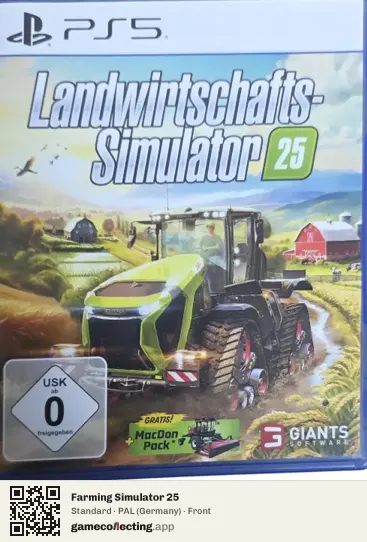 Farming Simulator 25 PlayStation 5, Germany box front