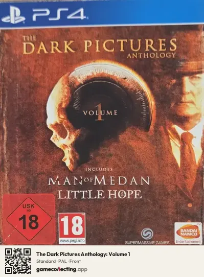 The Dark Pictures Anthology: Volume 1 PlayStation 4, PAL box front