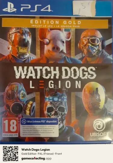 Watch Dogs: Legion PlayStation 4, France box front