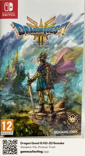 Dragon Quest III HD-2D Remake Nintendo Switch, France box front