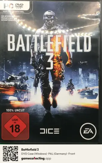 Battlefield 3 Computer, Germany box front