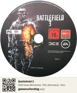 Battlefield 3 Computer, PAL disc
