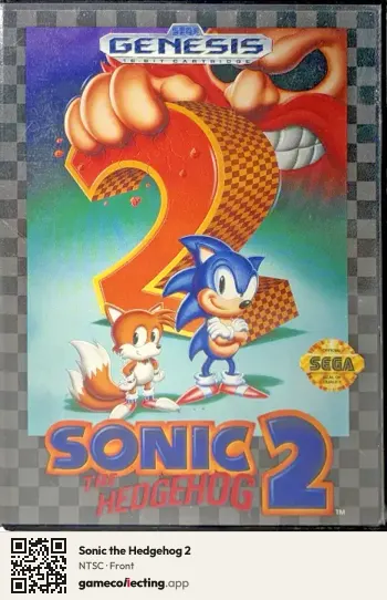 Sonic the Hedgehog 2 Sega Mega Drive / Genesis, NTSC box front