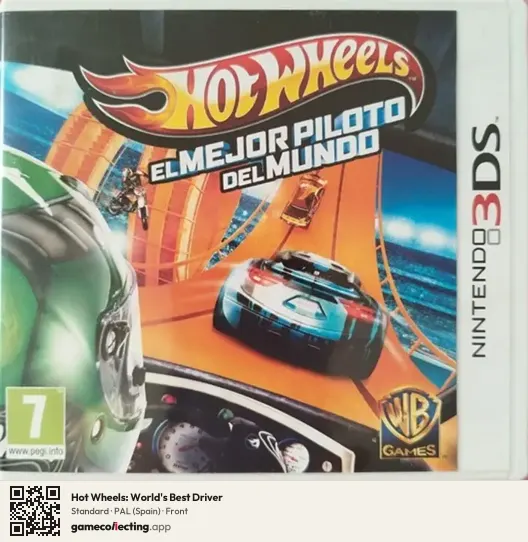 Hot Wheels: World's Best Driver Nintendo 3DS, Spain box front