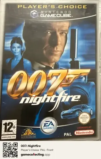 007: Nightfire Nintendo GameCube, PAL box front