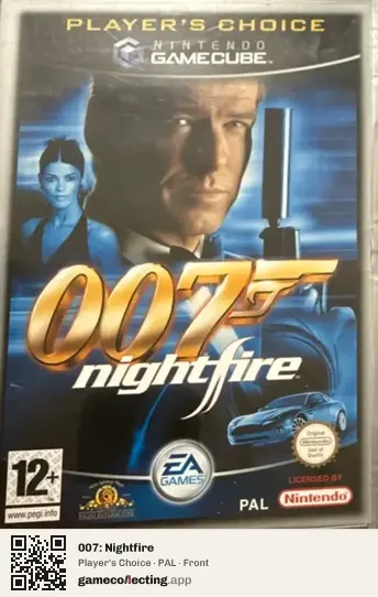 007: Nightfire Nintendo GameCube, PAL box front