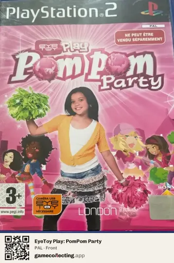 EyeToy Play: PomPom Party PlayStation 2, PAL box front