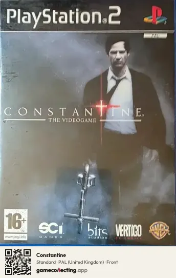 Constantine PlayStation 2, United Kingdom box front