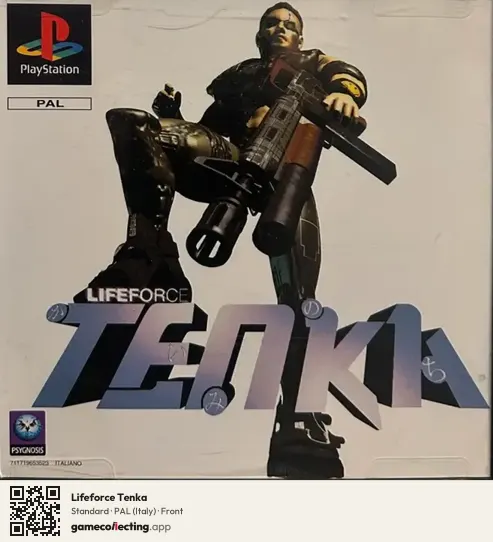 Lifeforce Tenka PlayStation, Italy box front