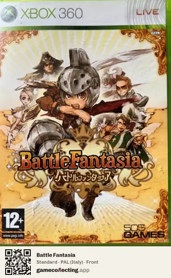 Battle Fantasia Xbox 360, Italy box front