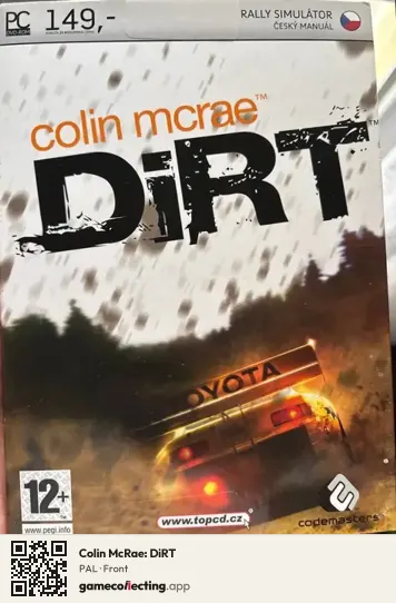 Colin McRae: DiRT Computer, PAL box front